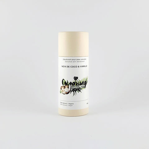 Déodorant végane pour peau sensible - Noix de coco et vanille